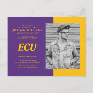 East Carolina University   ECU Logo Announcement Postcard