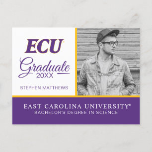 East Carolina University   ECU Logo Announcement Postcard