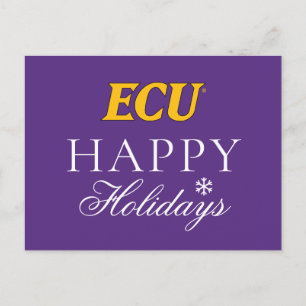 East Carolina University ECU Logo Holiday Postcard