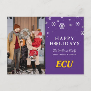 East Carolina University   ECU Logo Holiday Postcard