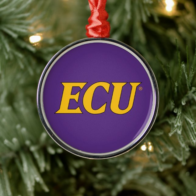East Carolina University | ECU Logo Metal Ornament (Tree)