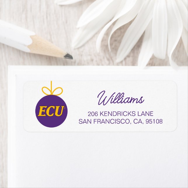 East Carolina University | ECU Logo Return Address Label (Insitu)