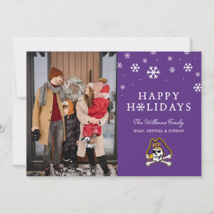 East Carolina University ECU Pirates 2 Holiday Card