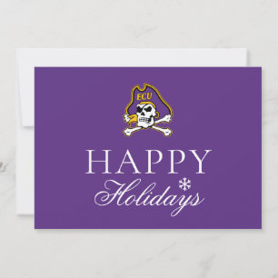 East Carolina University   ECU Pirates 2 Holiday Card