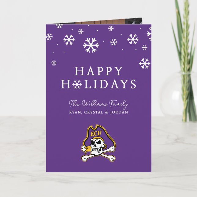 East Carolina University | ECU Pirates 2 Holiday Card (Front)