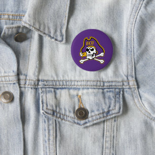 East Carolina University   ECU Pirates 6 Cm Round Badge