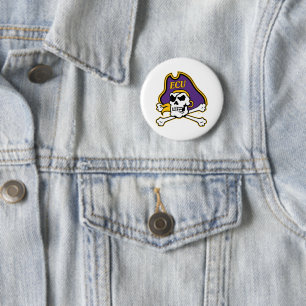 East Carolina University   ECU Pirates 6 Cm Round Badge