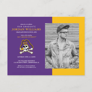 East Carolina University ECU Pirates Announcement Postcard