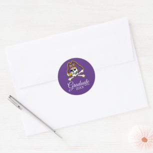 East Carolina University ECU Pirates Classic Round Sticker