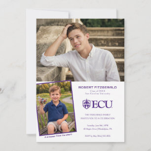 East Carolina University Graduation Invitation