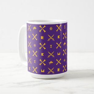 East Carolina University Pirates Gold Pattern Coffee Mug