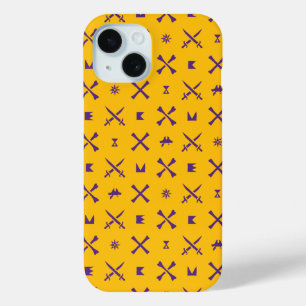 East Carolina University   Pirates Purple Pattern iPhone 15 Case