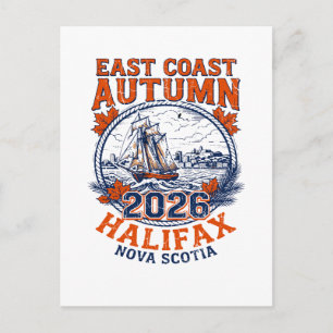 East Coast Autumn Halifax Nova Scotia 2026 Postcard
