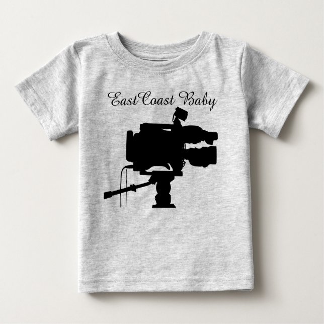 East Coast Baby film cinema movie camera Baby T-Shirt (Front)