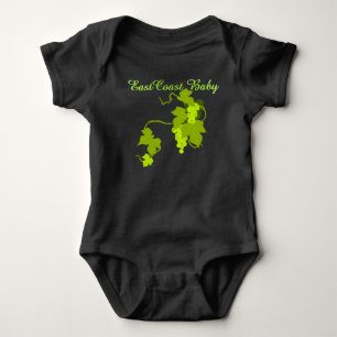 East Coast Baby green grapes one piece Bodysuit