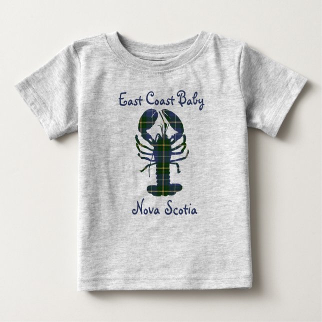 East Coast Baby Lobster Nova Scotia tartan Canada  Baby T-Shirt (Front)