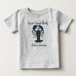 East Coast Baby Lobster Nova Scotia tartan Canada  T-Shirt