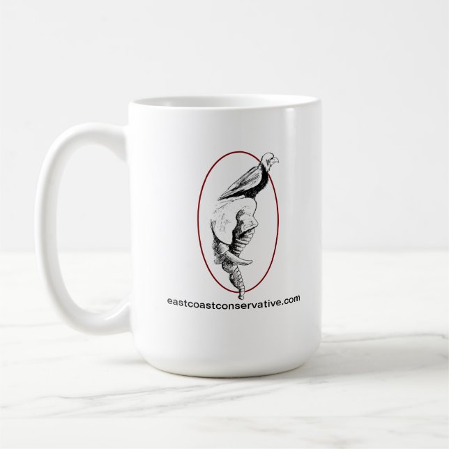 East Coast Conservative Podcast Logo Mug 15oz (Left)