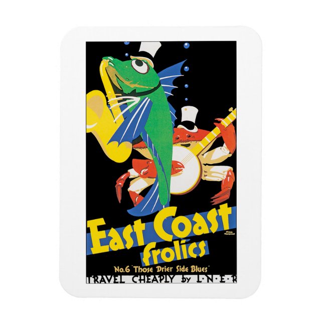 East Coast Frolics Magnet (Vertical)