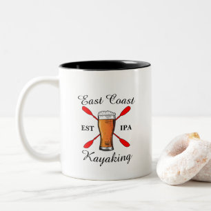 East Coast Kayaking est IPA beer coffee mug