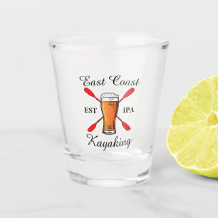 East Coast Kayaking est IPA beer shot glass