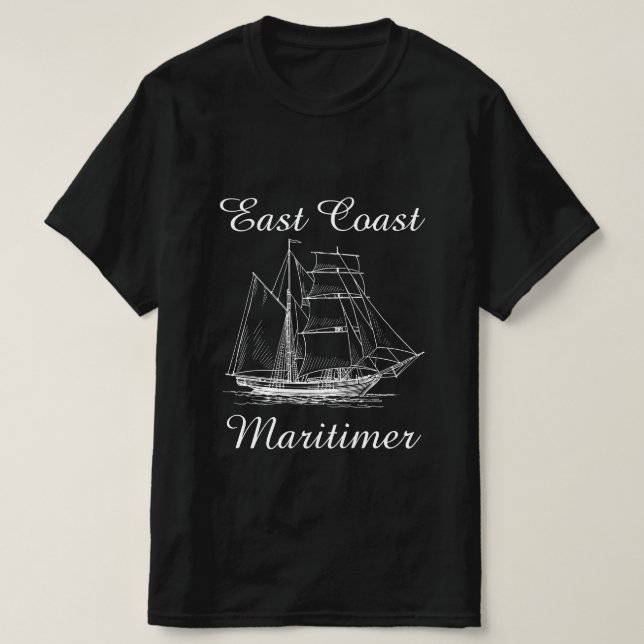East coast Maritimer sailing ship nautical shirt (Design Front)