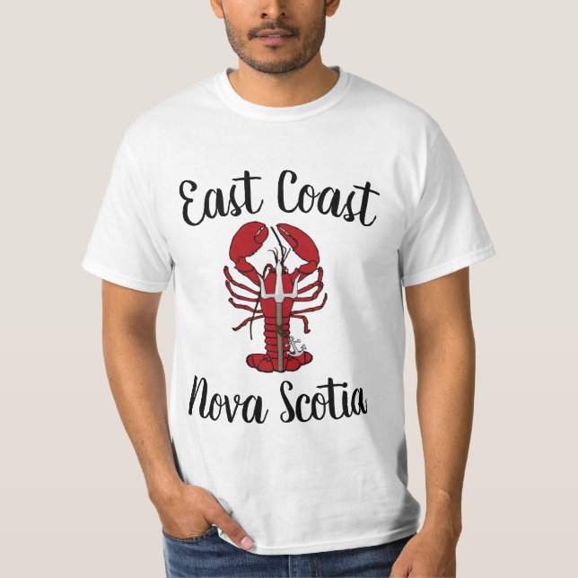 East Coast Nova Scotia red trident lobster T-Shirt (Front)