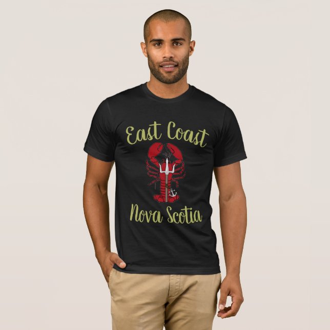 East Coast Nova Scotia red trident lobster T-Shirt (Front Full)