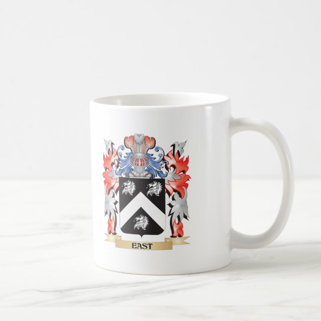 East Coat of Arms - Family Crest Coffee Mug (Right)