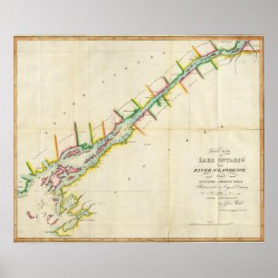 EaSt. End of Lake Ontario and River St. Lawrence Poster