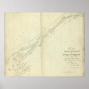 EaSt. End of Lake Ontario and River St. Lawrence Poster