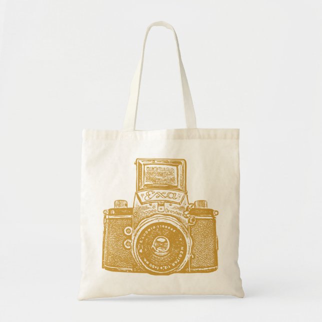 East German Camera - Caramel Brown Tote Bag (Front)