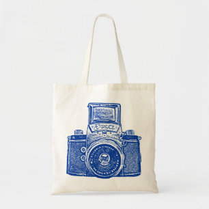 East German Camera - Dark Blue Tote Bag