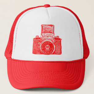 East German Camera - Red Trucker Hat