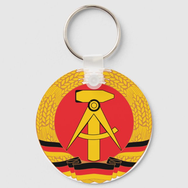 East Germany Coat Of Arms Key Ring (Front)