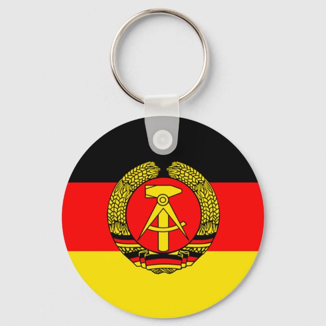 East Germany Flag Key Ring (Front)