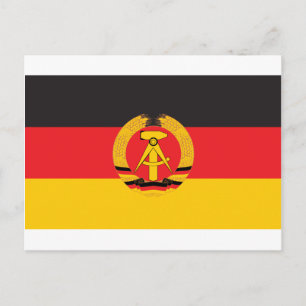 East Germany Flag Postcard