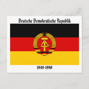 East Germany Flag Postcard