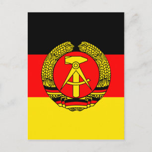 East Germany High quality Flag Postcard