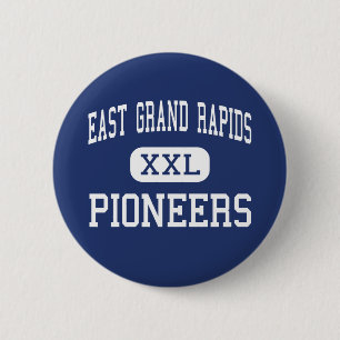 East Grand Rapids - Pioneers - High - Grand Rapids 6 Cm Round Badge