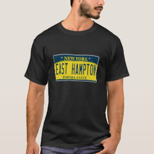 East Hampton Hamptons Long Island NY Beach License T-Shirt