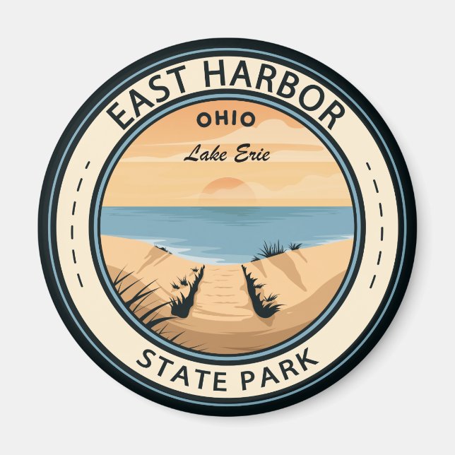 East Harbour State Park Ohio Badge Magnet (Front)
