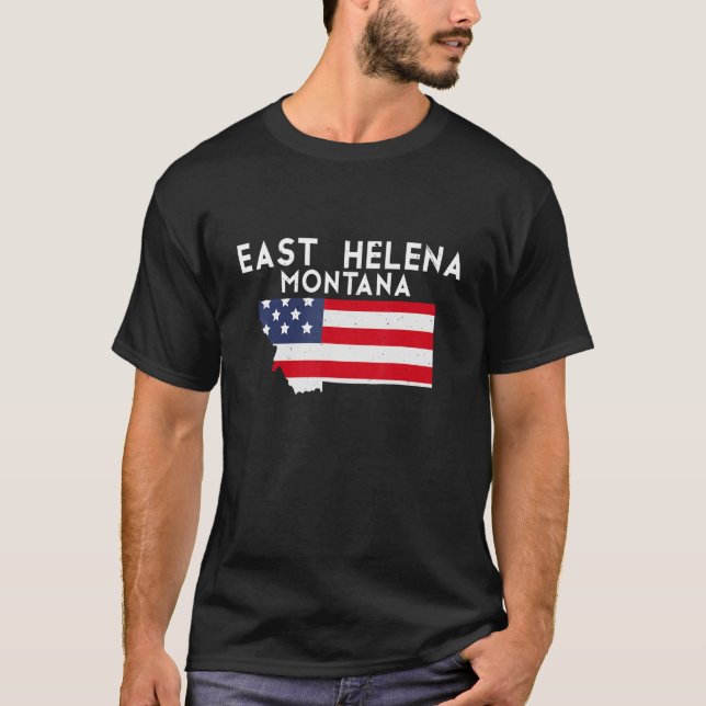 East Helena Montana USA State America Travel Monta T-Shirt (Front)