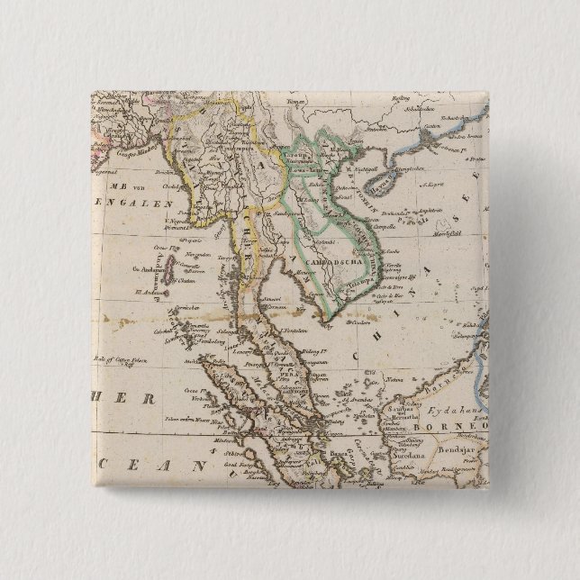 East India 2 15 Cm Square Badge (Front)