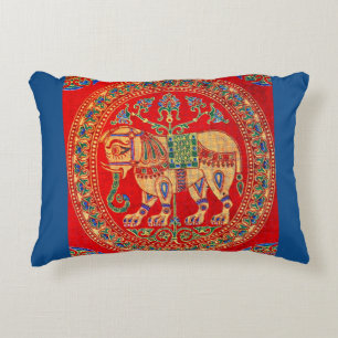 East Indian elephant print Decorative Cushion