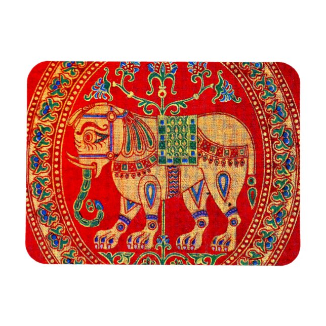 East Indian elephant print Magnet (Horizontal)