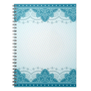 East indian pattern mandala paisley notebook