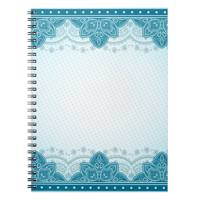 East indian pattern mandala paisley notebook (Front)