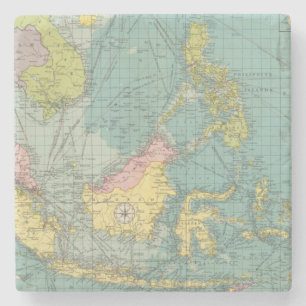 East Indian ports Stone Coaster