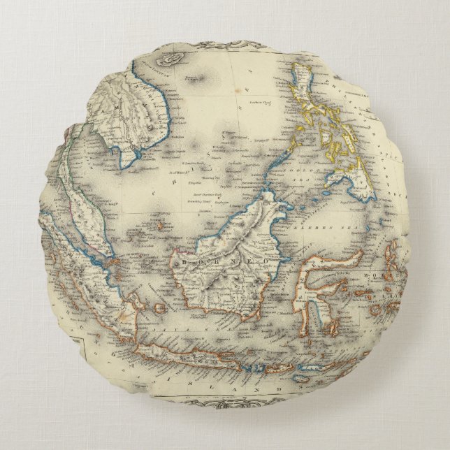 East Indies 2 Round Cushion (Front)
